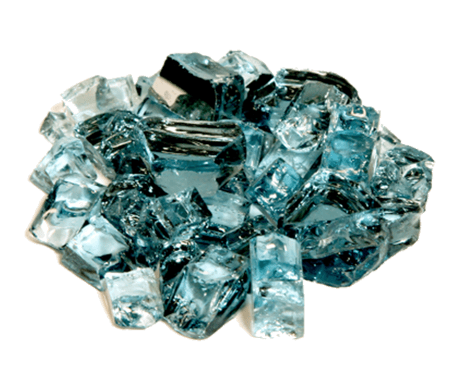 Grand Canyon 1/2-inch Adriatic Topaz Reflective Glass - 10 lb Bag