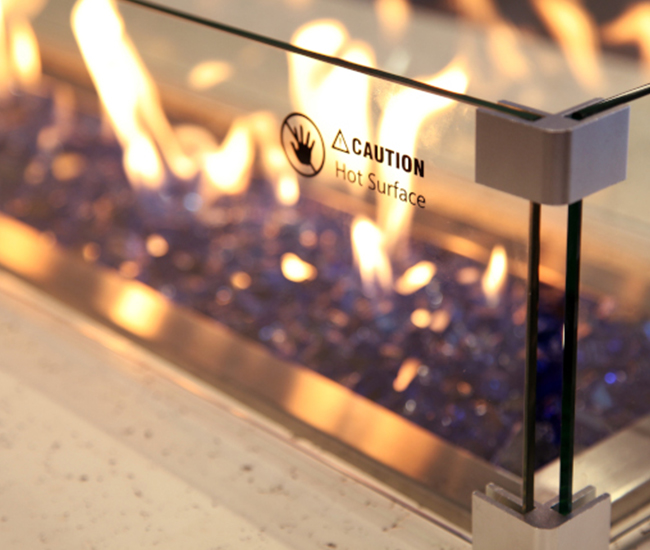 Grand Canyon Rectangular Glass Wind Guard – 48 in