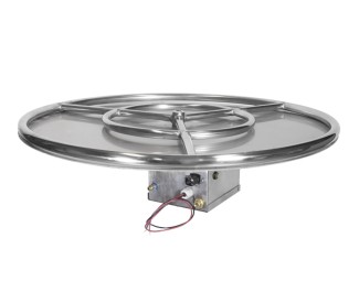 Grand Canyon Round Flat Stack Burner Kit (Logs Not Included)