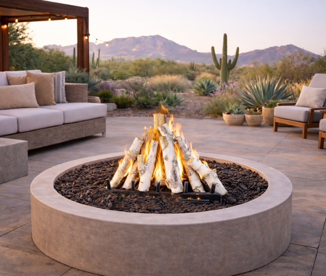 Grand Canyon Aspen Kiva 7 Piece Gas Log Set