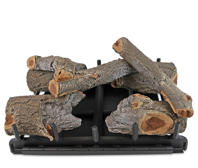 Grand Canyon Arizona Weather Oak Charred Outdoor See Through Gas Log Set