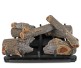 Grand Canyon Arizona Weather Oak Charred Outdoor See Through Gas Log Set