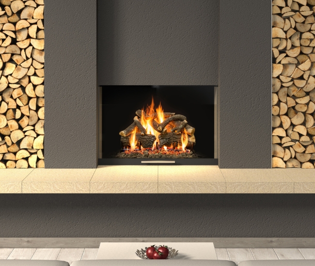 Grand Canyon Arizona Weathered Oak Charred Gas Logs