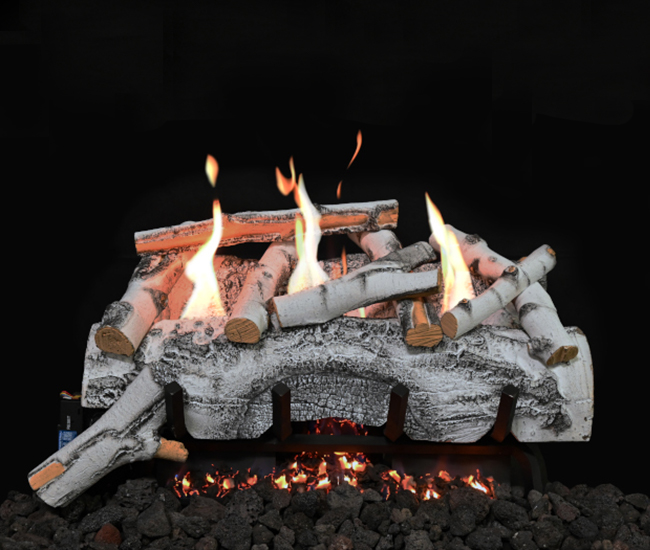 Grand Canyon Aspen Birch Ventless Log Set