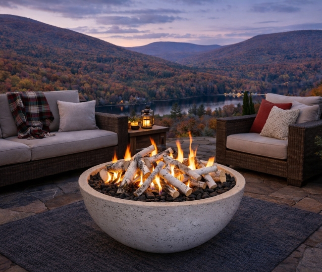 Grand Canyon 48-inch White Fire Bowl Grand Canyon 48-inch White Fire Bowl