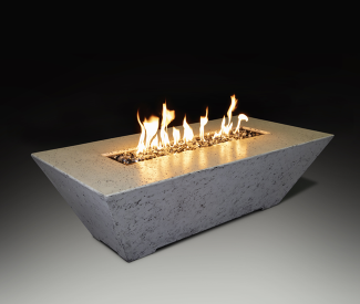 Grand Canyon 60-inch Rectangular White Fire Table (Tall Model)