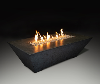 Grand Canyon 60-inch Rectangular Black Fire Table (24-inch Height)