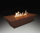 Grand Canyon 72-inch Rectangular Rust Fire Table (24-inch Height)