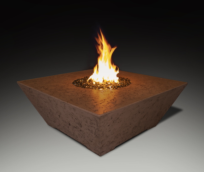 Grand Canyon 48-inch Olympus Square Rust Fire Table (Done4)