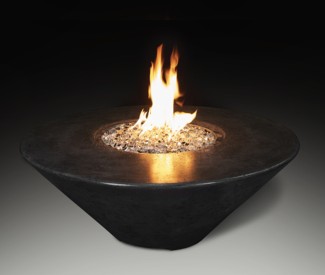 Grand Canyon 44-inch Black Round Fire Table