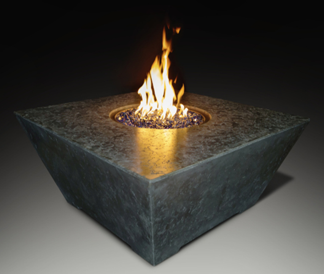 Grand Canyon 48-inch Olympus Square Black Fire Table (Done4)