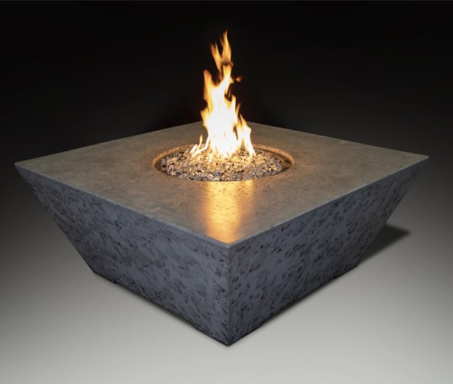 Grand Canyon 48-inch Olympus Square Gray Fire Table (Done4)
