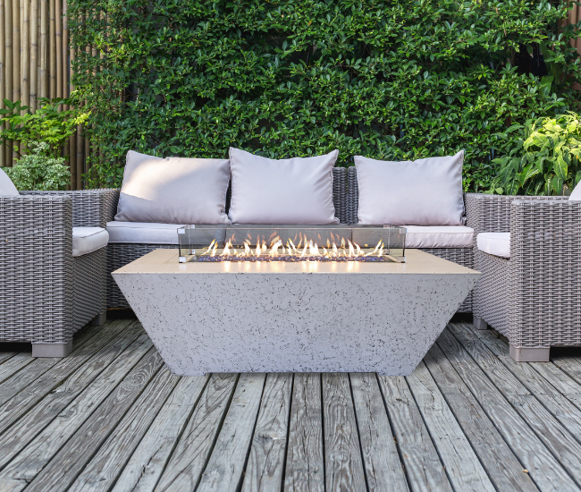 Grand Canyon 60-inch Rectangular Grey Fire Table