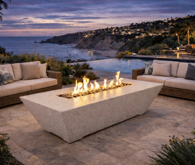 Grand Canyon 72-inch Rectangular Bone Fire Table (24-inch Height) Grand Canyon 72-inch Rectangular Bone Fire Table (24-inch Height)