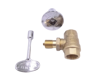 Grand Canyon Straight Ball Valve w/ 3 Key (CP.BVS.CR.B)