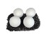 6-inch Cannon Ball, 4 Piece Set - WHT  + $222.00 